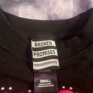 Broken Promises unisex Black Short Sleeve Tee